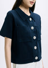 Hannah Navy Top