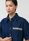 Erin Dark Blue Denim Top (Basha Edition)