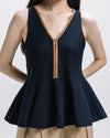 Odette Navy Top