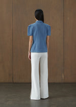 Ravina Light Blue Denim Top