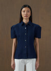 Ravina Dark Blue Denim Top