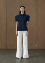 Ravina Dark Blue Denim Top
