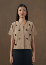 Candace Khaki Top