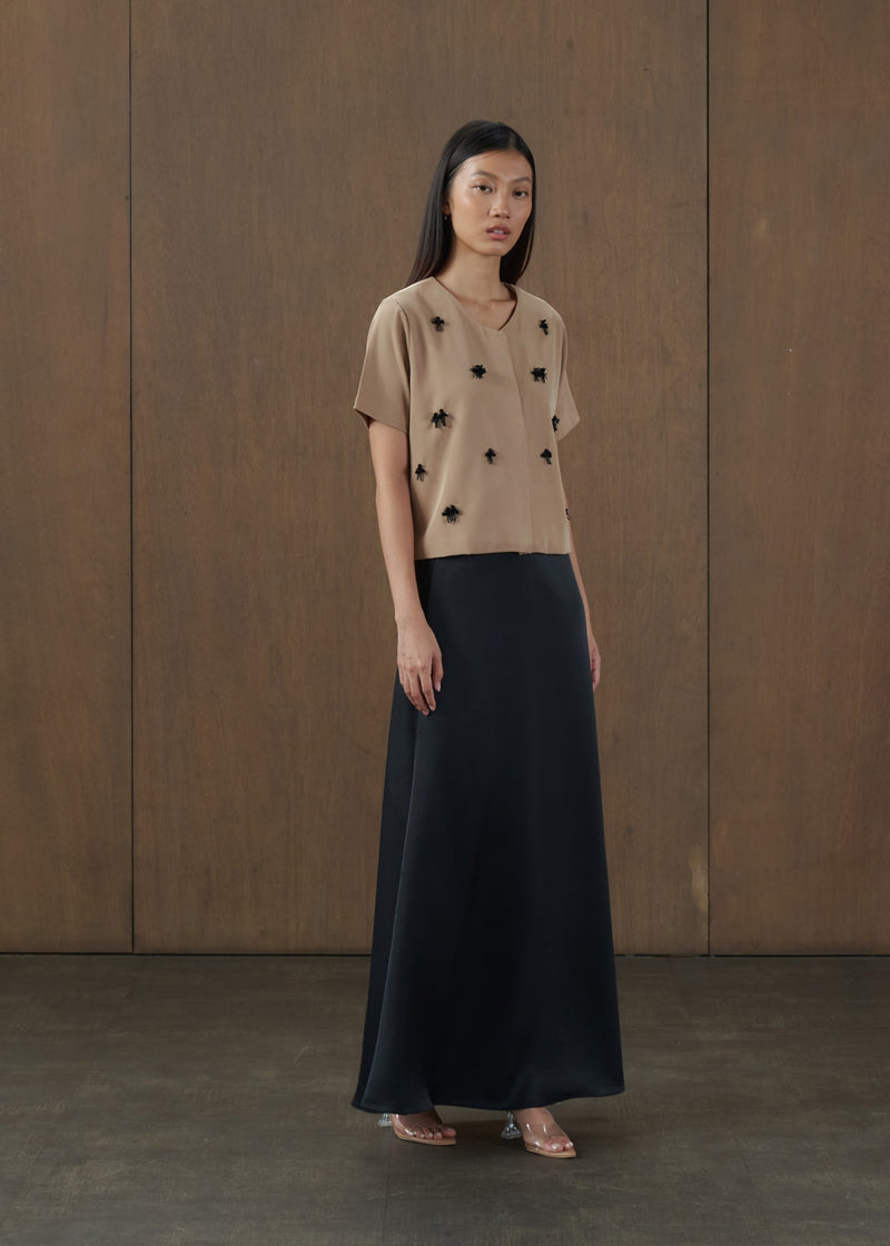 Candace Khaki Top