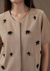 Candace Khaki Top