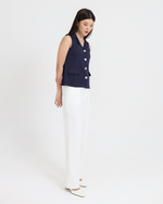 Edith Navy Top