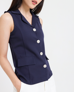 Edith Navy Top