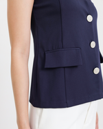 Edith Navy Top