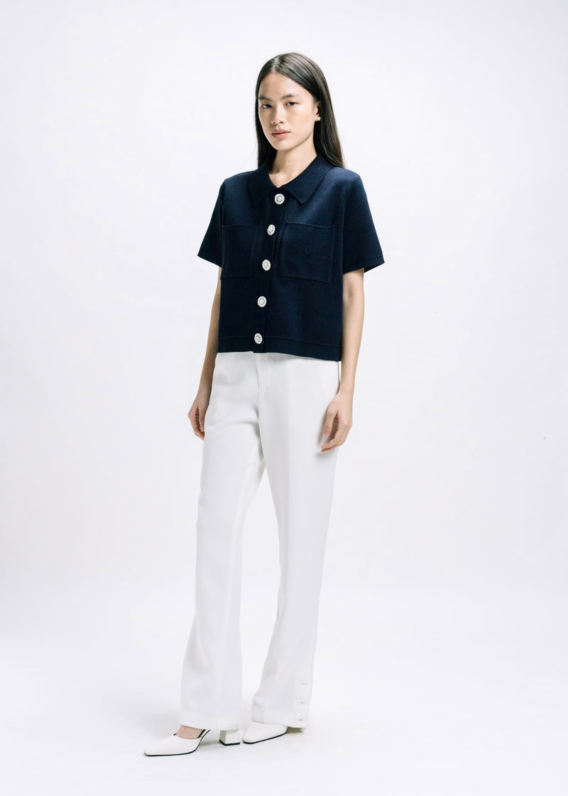 Hannah Navy Top