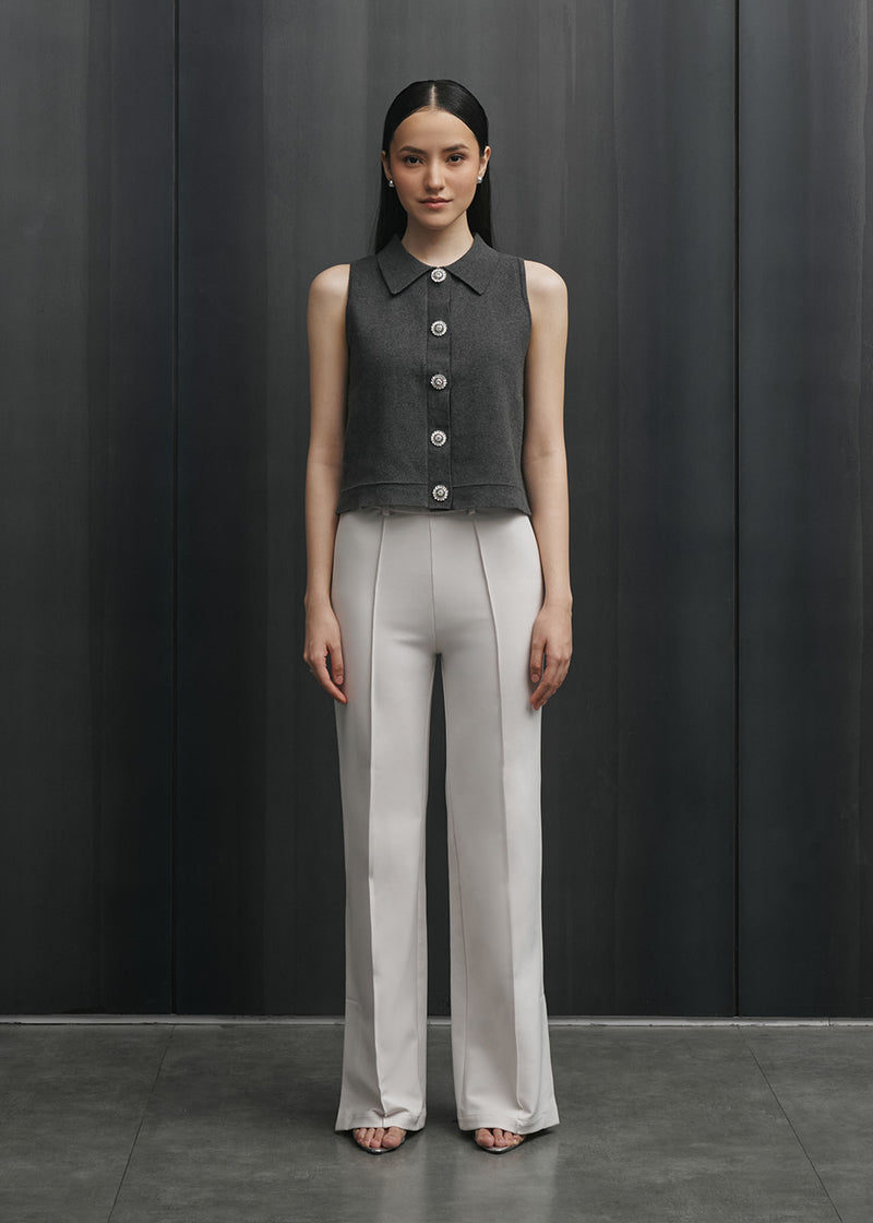 Peggy Grey Top