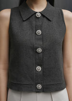 Peggy Grey Top