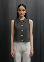 Peggy Grey Top