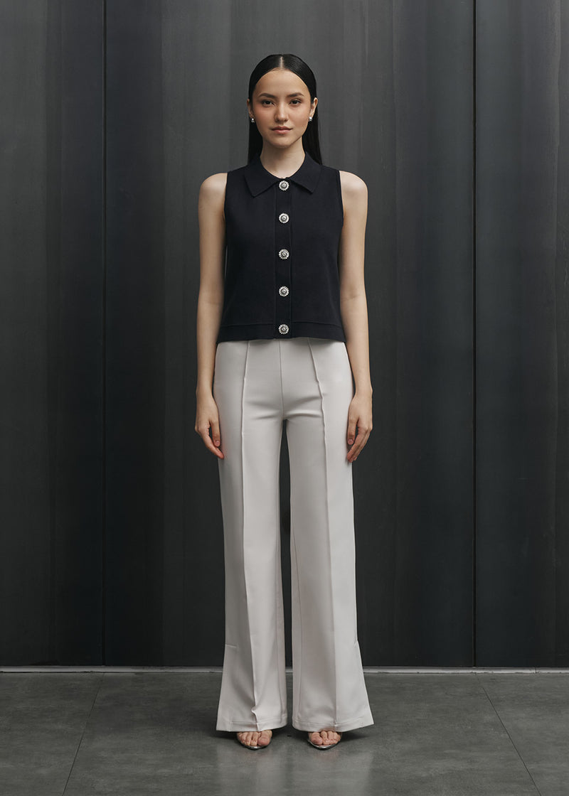 Peggy Navy Top