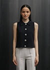 Peggy Navy Top