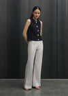 Peggy Navy Top
