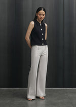 Peggy Navy Top
