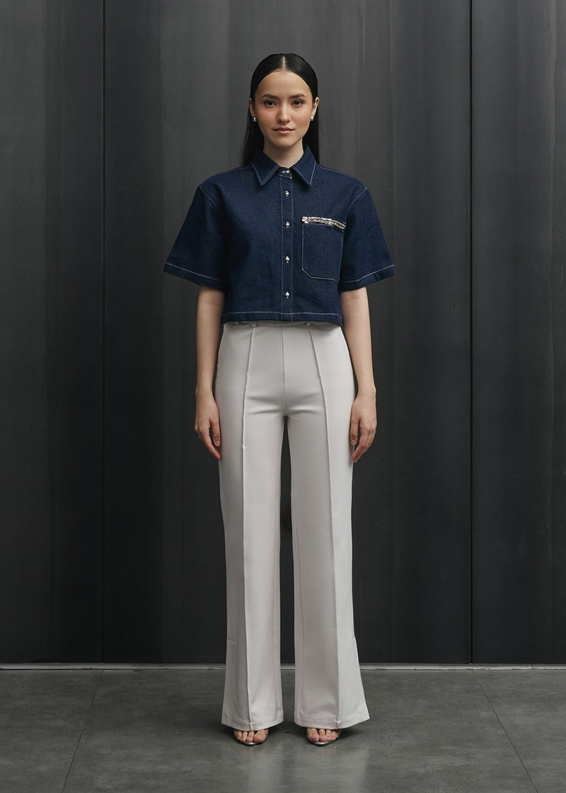 Erin Dark Denim Top (Privé Edition)
