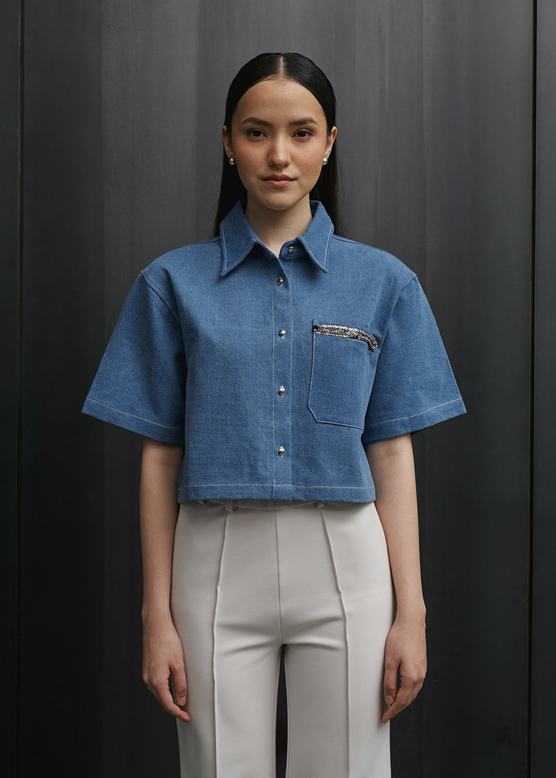 Erin Denim Top (Privé Edition)