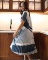 Paula Dusty Blue Print Dress