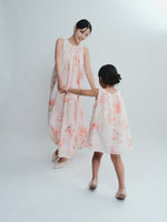 Plume Peach Print Dress