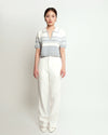 Levana Grey Stripes Top