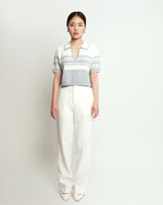 Levana Grey Stripes Top