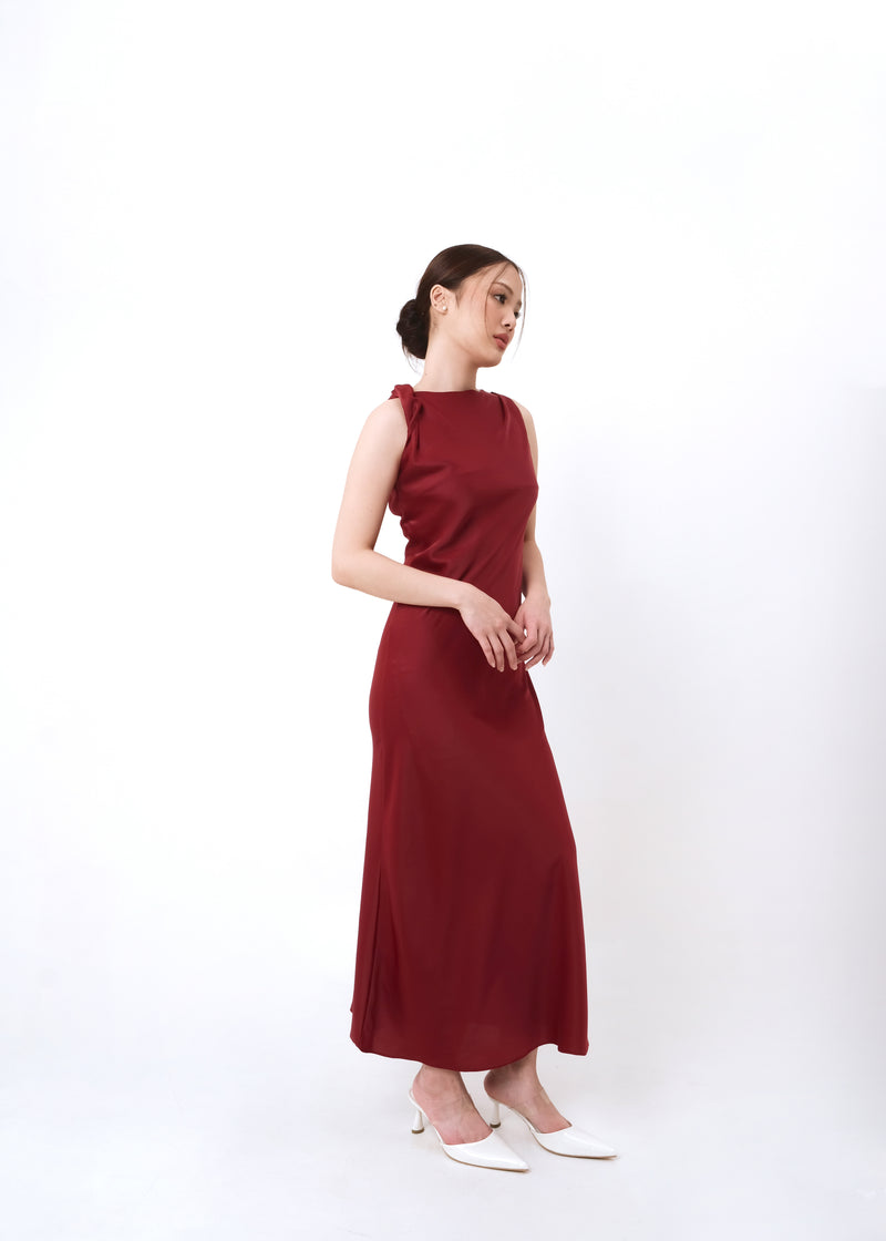 Rovina Maroon Dress