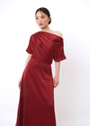 Maudy Maroon Dress