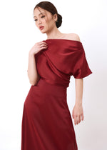 Maudy Maroon Dress