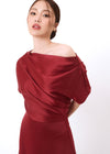 Maudy Maroon Dress