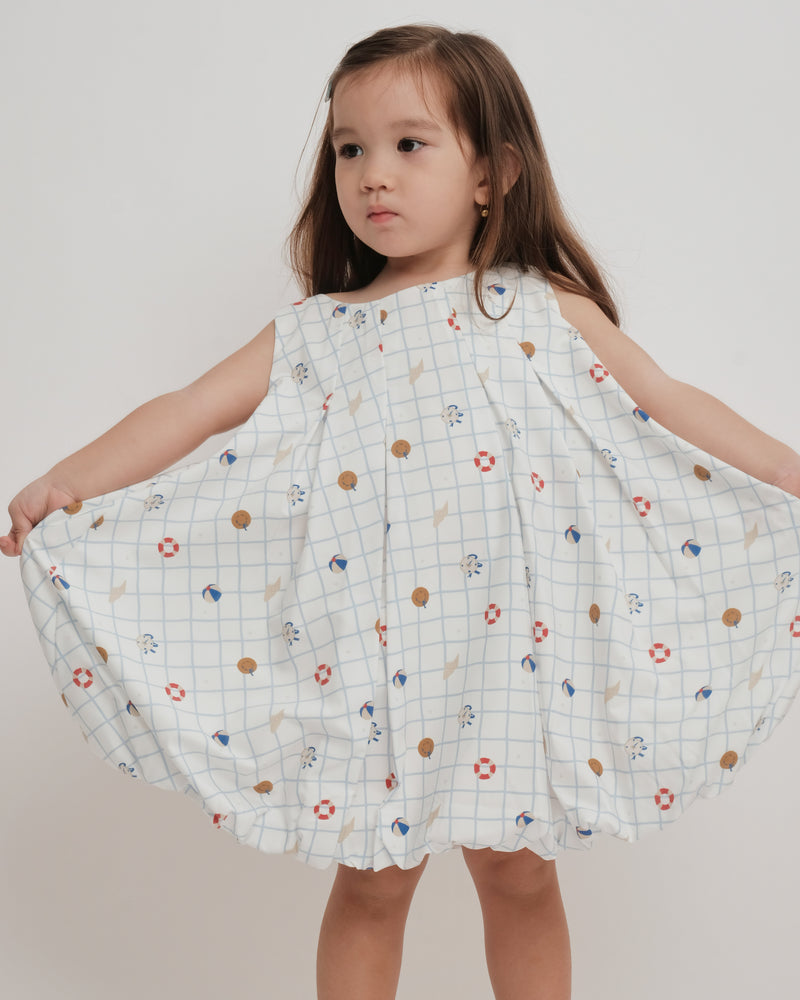 Abigail Nautical Print Dress