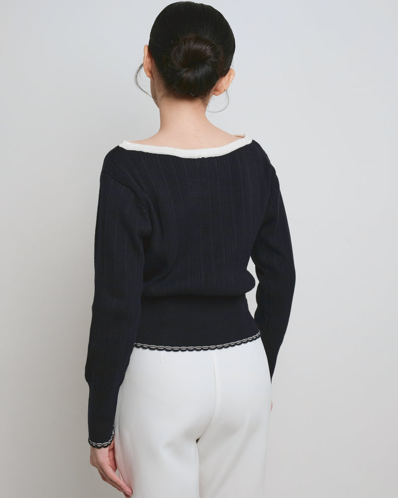 Sophie Navy Top