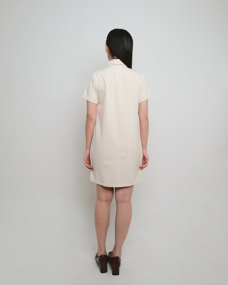 Clemence Cream Dress