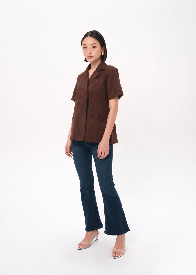 Alicia Dark Brown Top