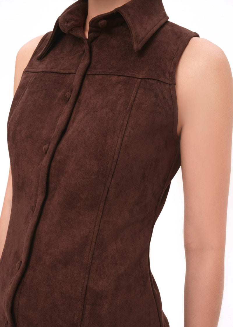 Connie Dark Brown Top