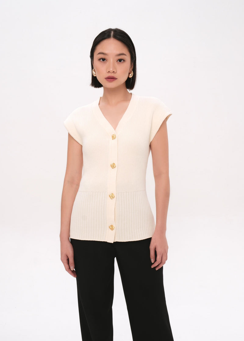 Delory Cream Top