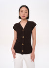 Delory Dark Brown Top