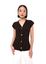 Delory Dark Brown Top