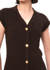 Delory Dark Brown Top