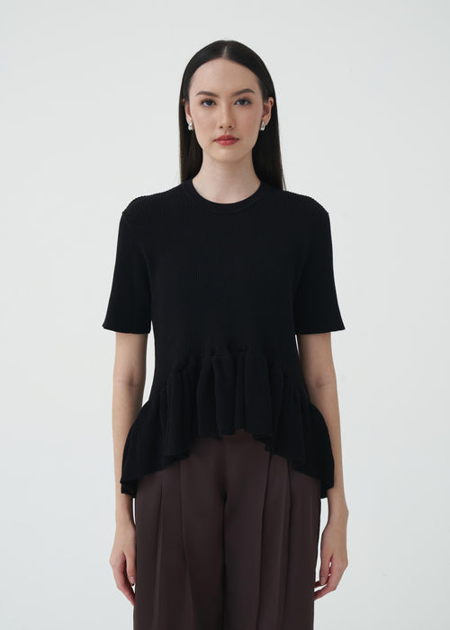 The Kathleen Printed Top-Mocha main image 1