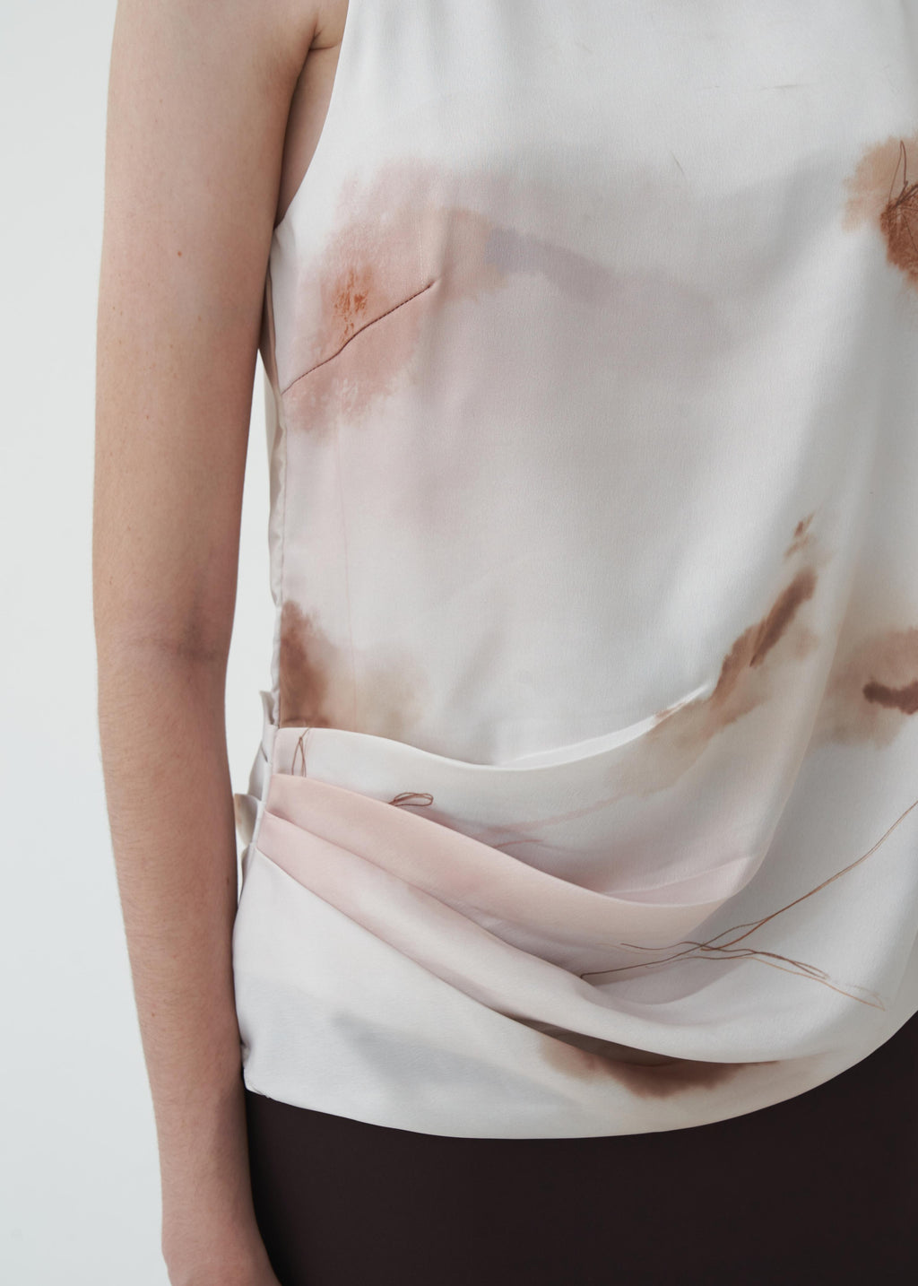 Adela Latte Print Top
