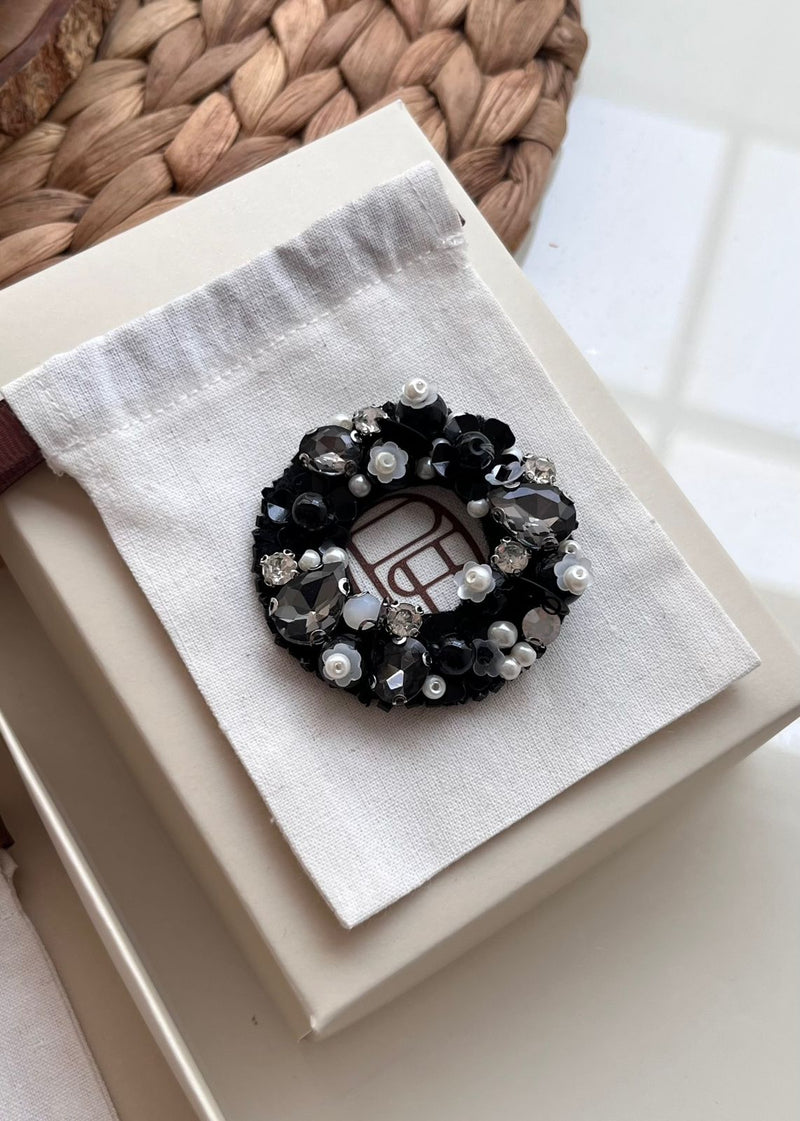 Samantha Black Brooch