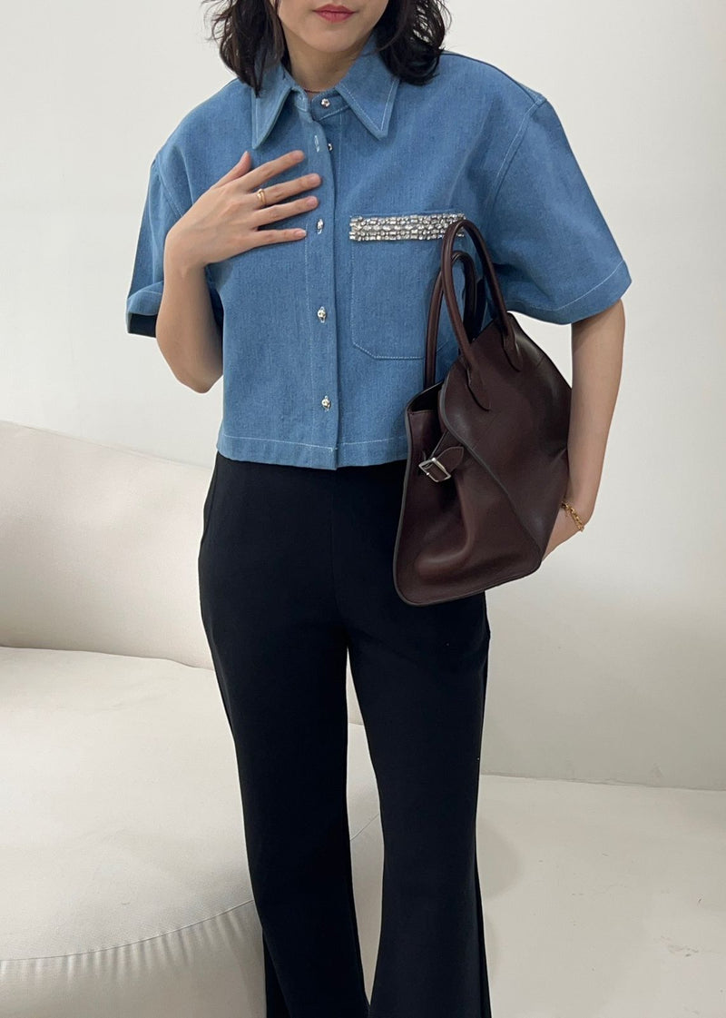 Erin Denim Top (Basha Edition)
