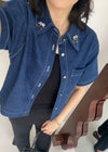 Carla Navy Top