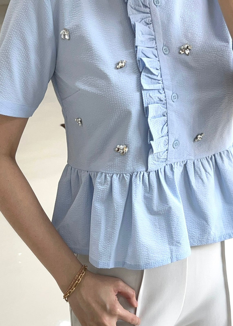 Zaela Light Blue Top