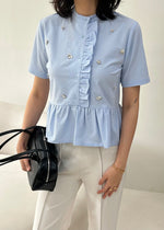 Zaela Light Blue Top