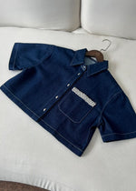 Erin Dark Blue Denim Top (Basha Edition)