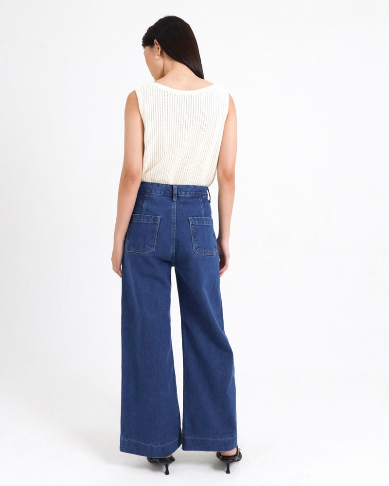 Harper Blue Denim Pants