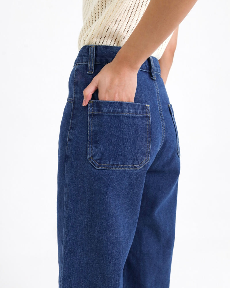 Harper Blue Denim Pants