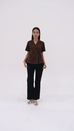 Alicia Dark Brown Top